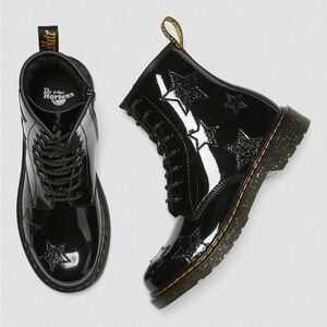 NWT DR MARTENS 1460 Glitter Star Patent Lace Upboots!